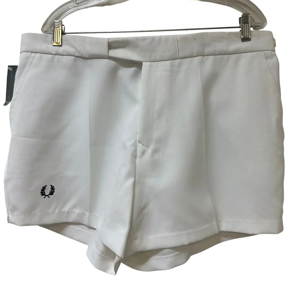Fred Perry Vintage Men's White Tennis Shorts Made in England Size 38 S236/0018